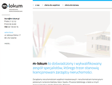 Tablet Screenshot of m-lokum.pl